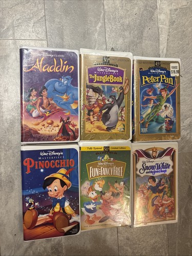 Lot disney vhs clamshell - of,