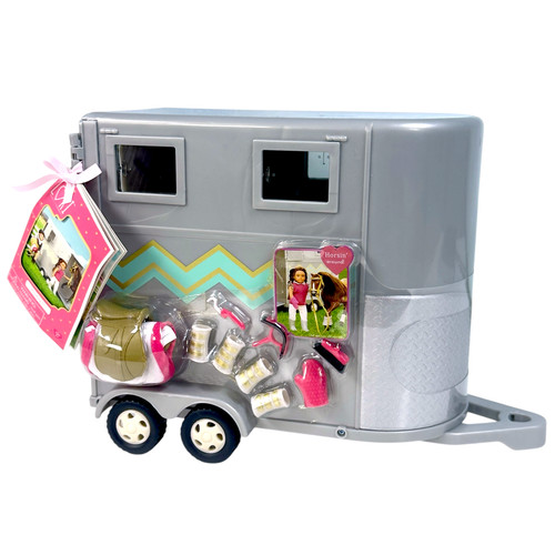 Lori doll horse - horse, trailer