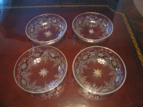 Set antique cut glass - 4,