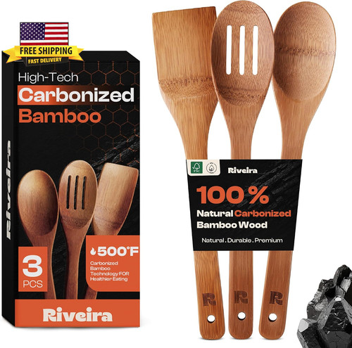 Dark bamboo wooden spoons for - bamboo,