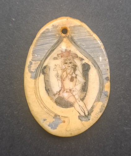 Antique carved painted - carved,