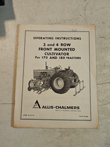 Allis chalmers 4 - row, front