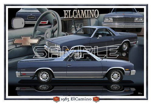 1983 chevy camino poster - chevy,