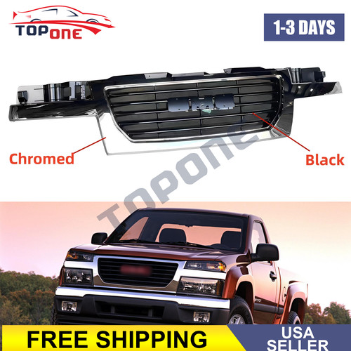 Chromed shell trim grille with - chromed,