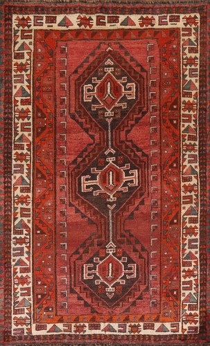 Vintage red ivory kashkoli - vintage, red/