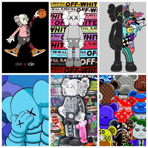 Kaws street art wall - street,