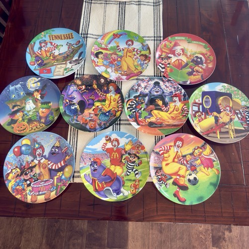 Vintage mcdonalds plates - mcdonalds,