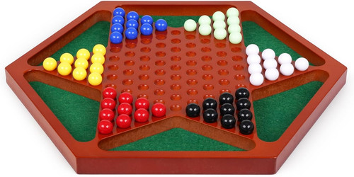Wooden chinese checkers board - checkers,