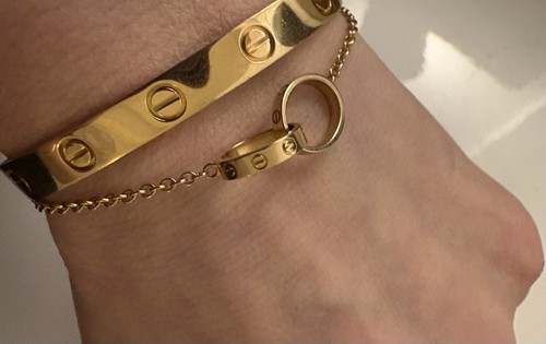 18k rose gold cartier - cartier, love