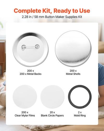 Vevor button maker supplies - vevor,