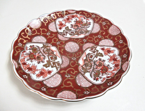 Vtg golden imari rickshaw - vtg,