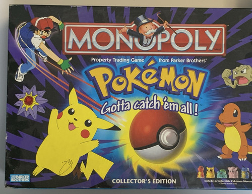 Vtg hasbro monopoly pokémon - monopoly,