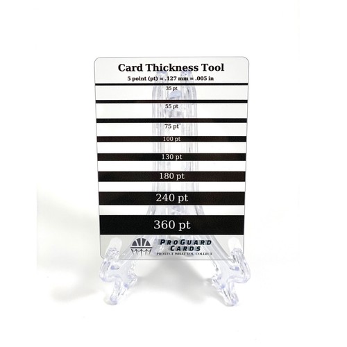 Card thickness tool gauge - thickness,