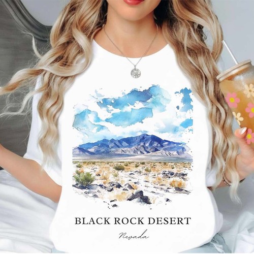 Black rock desert unisex shirt - black,