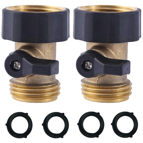 Durable brass shut off valve - shut,