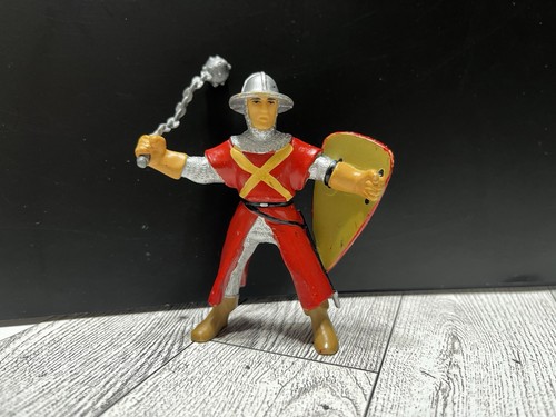 Vintage papo red - knight, with
