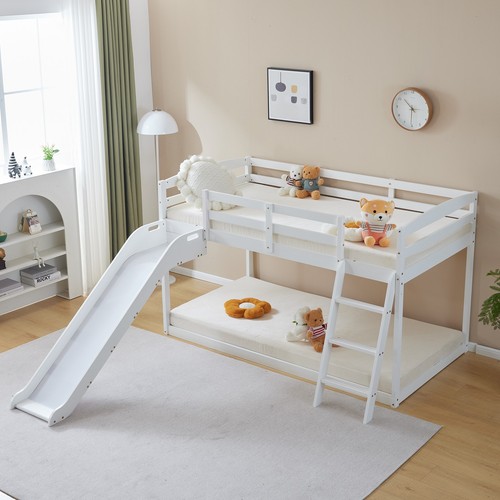 Twin size low bunk bed - twin,