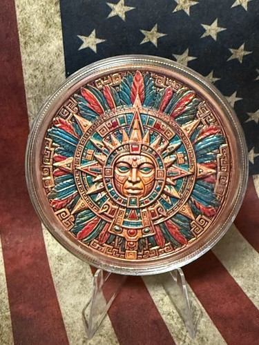 Mexico aztec sundial - sundial, high