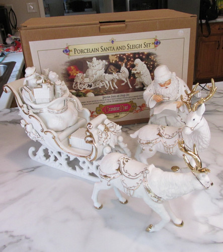 Grandeur noel porcelain santa - grandeur,