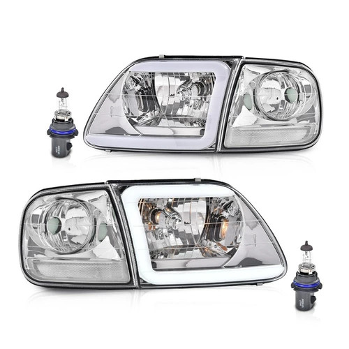 Led drl headlights corner - headlights, w/corner