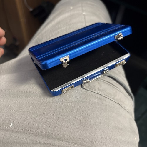 Tiny metal briefcase x - metal,