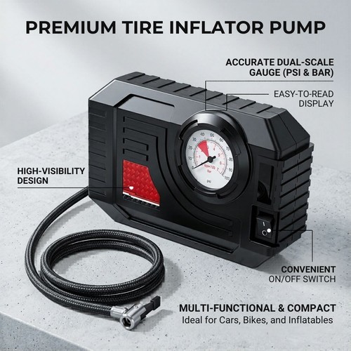 Mini portable tire inflator - mini,