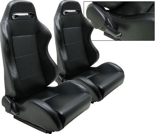 New black leather racing - leather,