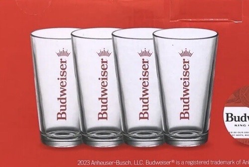Budweiser beer set - of, pint