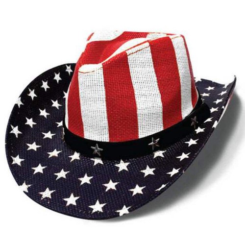 American flag cowboy hat - flag,