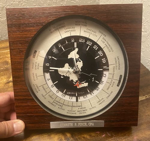 Seiko quartz world clock time - quartz,