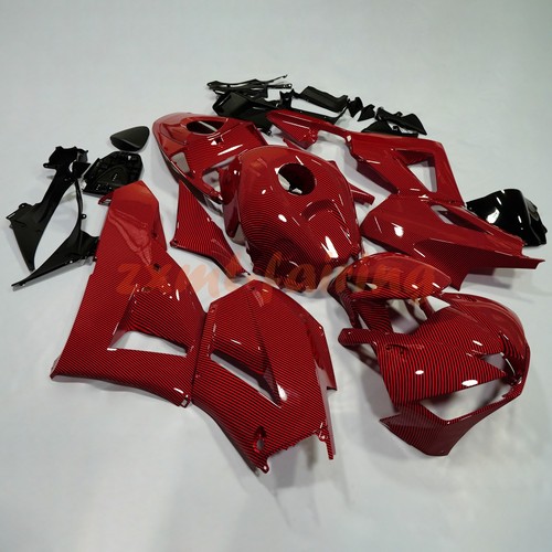 Red black carbon fiber fairing - red,