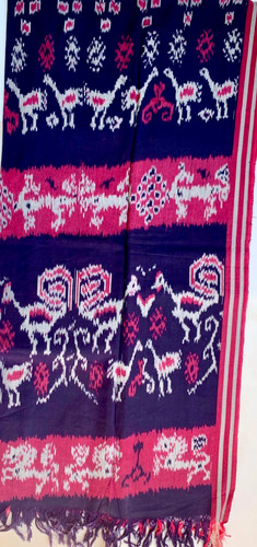 Indonesian ikat woven blanket - indonesian,
