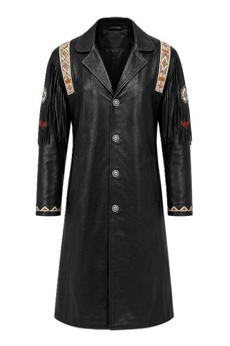 Men western leather - men’s, duster
