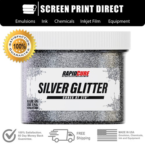 Silver glitter premium - silver,