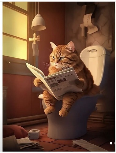 X16 angry orange cat - orange,