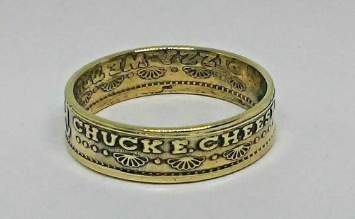 Coin ring handmade from - , 80s