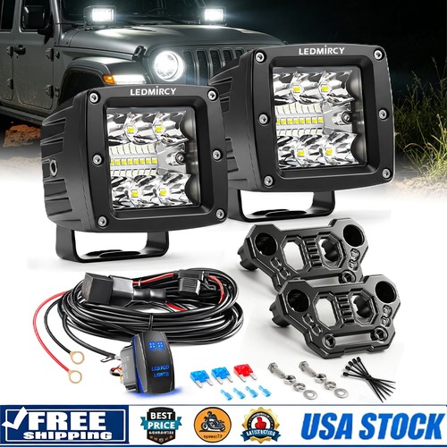 2pcs led pod ditch light - pod,