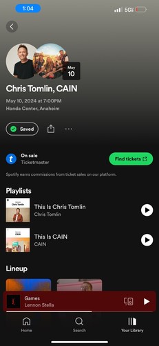 Concert tickets chris tomlin - 2,