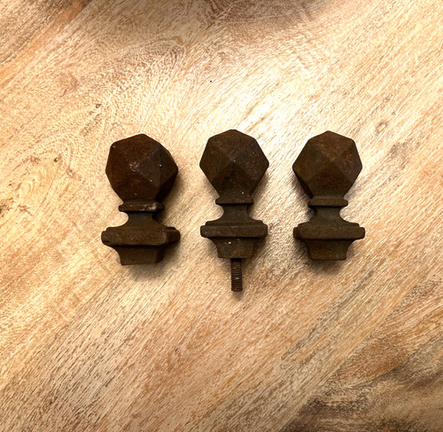 Antique rusty iron hexagon - 3,