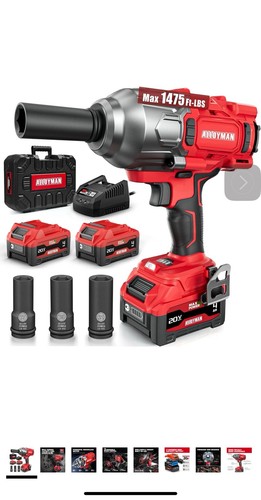 Cordless impact wrench 1475 - cordless,