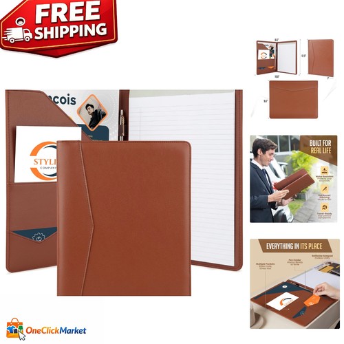 Classy faux leather padfolio - classy,