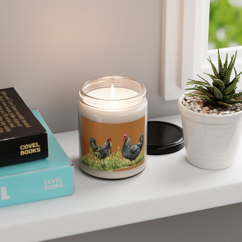 Scented soy candle - candle,