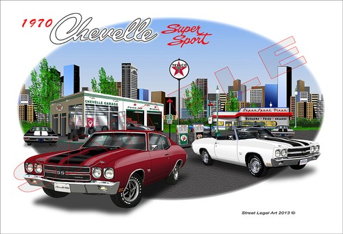 1970 chevelle muscle car - chevelle, ss