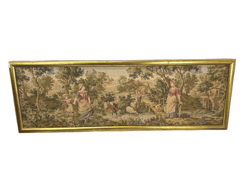 Vintage greek gobelin pastoral - vintage,