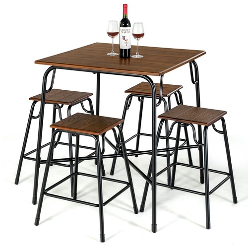 Costway 5pcs bar table set - costway,