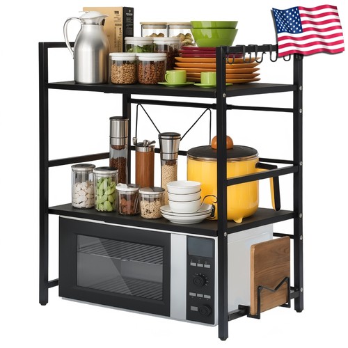 Microwave oven rack - rack, extendable