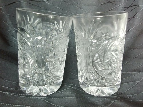 Lot tall glass heavy - 2,