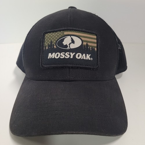 Mossy oak hat black - black, with