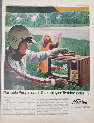 1968 toshiba color - toshiba, tv
