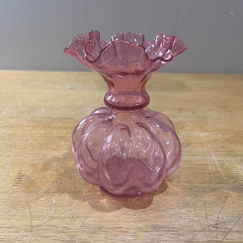 Vtg fenton pink glass - vtg,